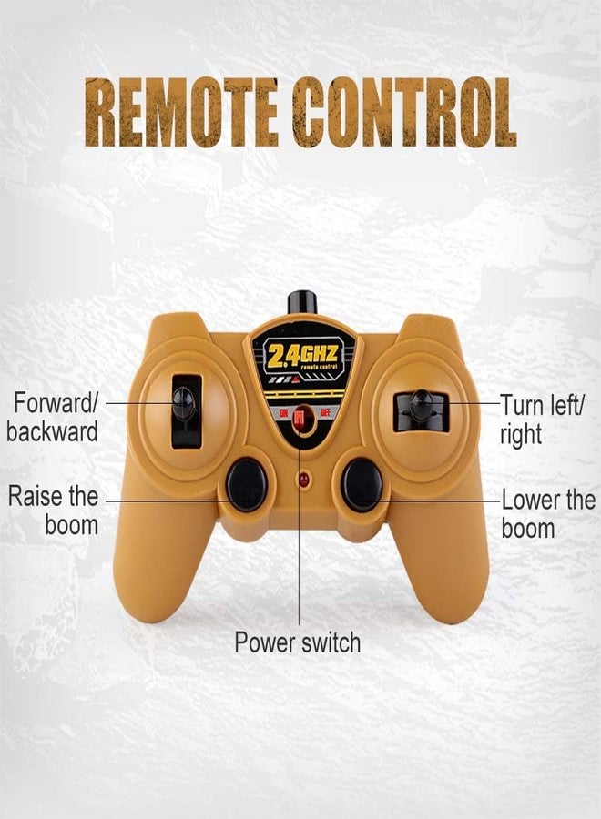 SNACKTANT Remote Control Crane Truck Toy for Boys - 2.4G Large RC Crane Truck with Light & Sound, 6 Channel Construction Toy with 2 Batteries, Tractor Toy Birthday for Kids 3-8 Years Old - Image 5